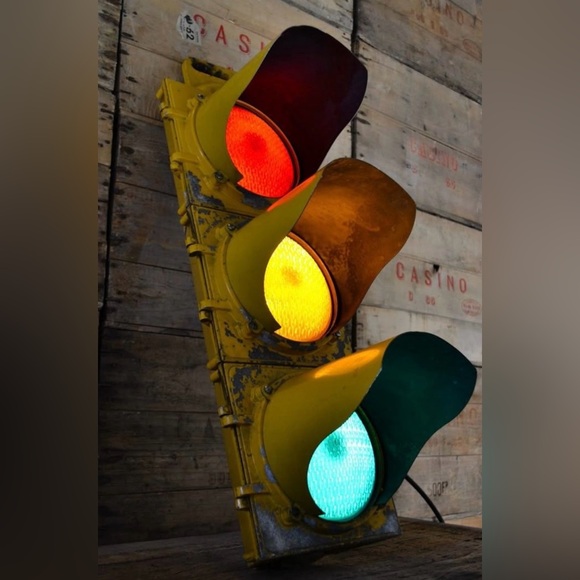 Vintage 1980’s Michael Hoban Hobo Stop Light USA Leather Jacket In Living Color - Picture 8 of 14